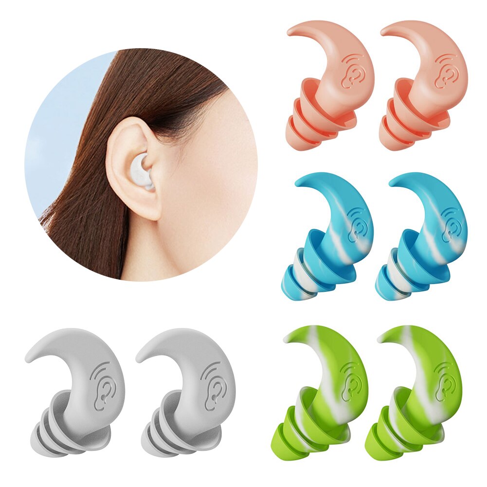 Anti-noise silicone earplugs waterproof earplugs