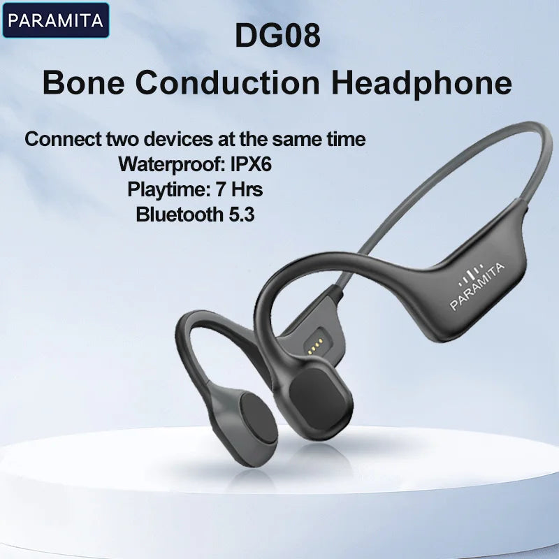 🔥PARAMITA Real Bone Conduction Headphones Bluetooth Wireless Earphones