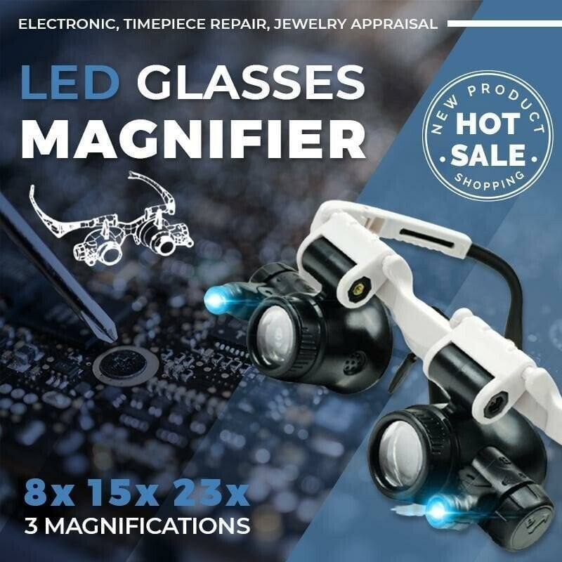 🔥Hot sale🔥LED Glasses Magnifier