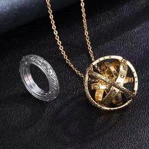 ASTRONOMICAL RING NECKLACE