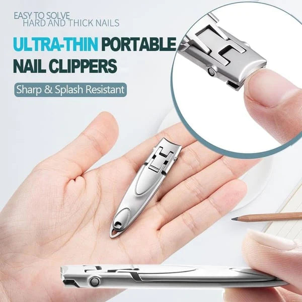 Self-locking Folding Stainless Steel Nail Clippers