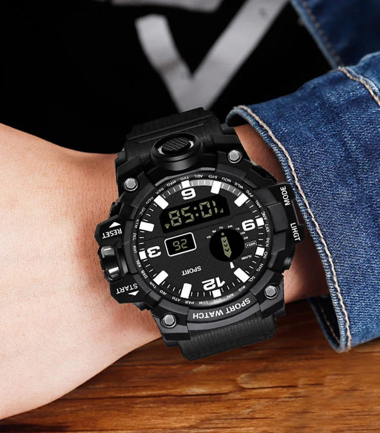 Multifunctional men's electronic watch