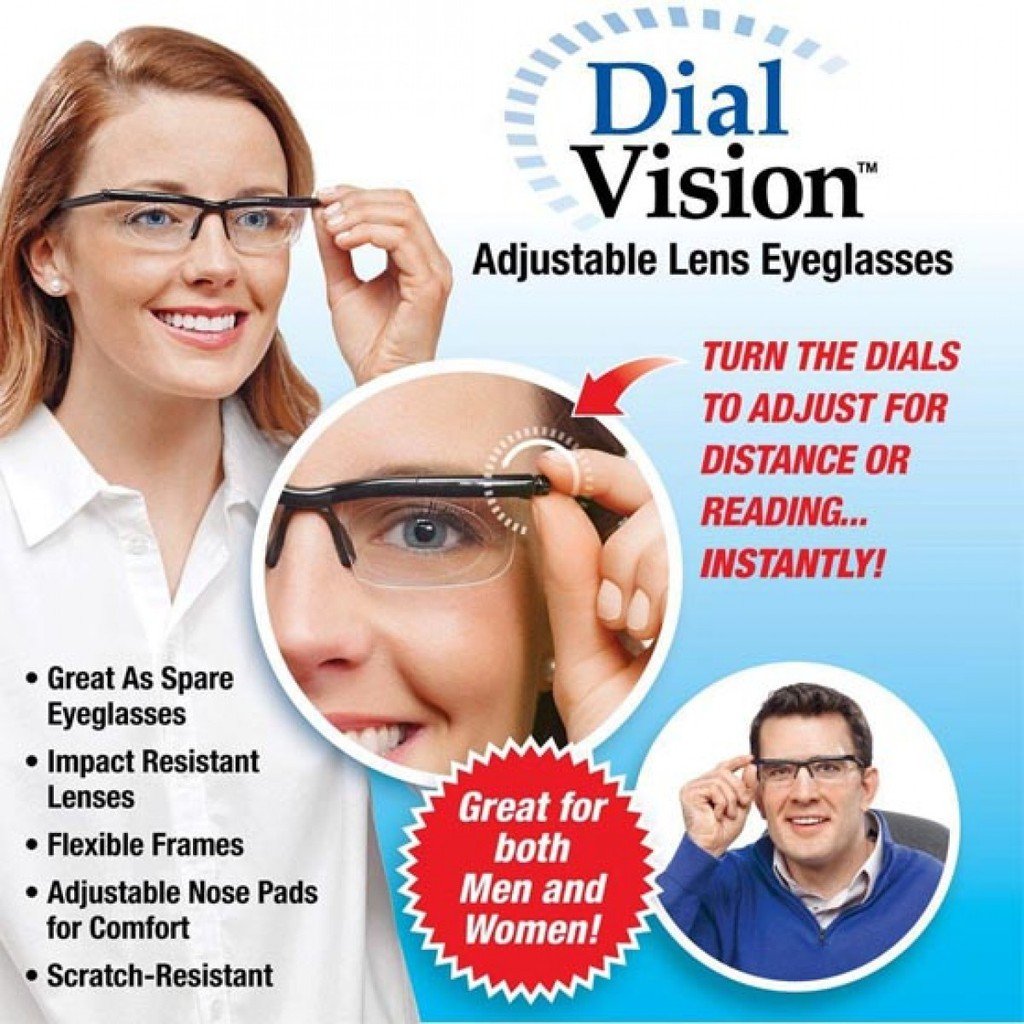 Adjustable focus reading glasses【🇮🇳COD + Local Stock ！！!】