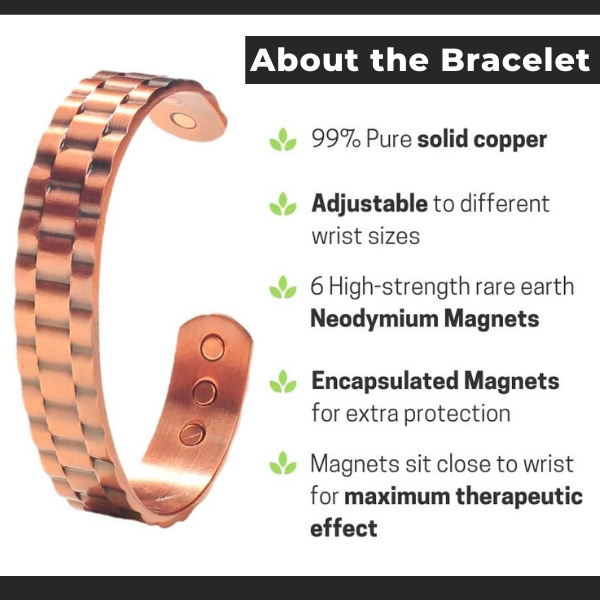 Menheal™ Pure Copper MagneticTherapy Bracelet（Limited Time Discount 🔥🔥 Last Day）
