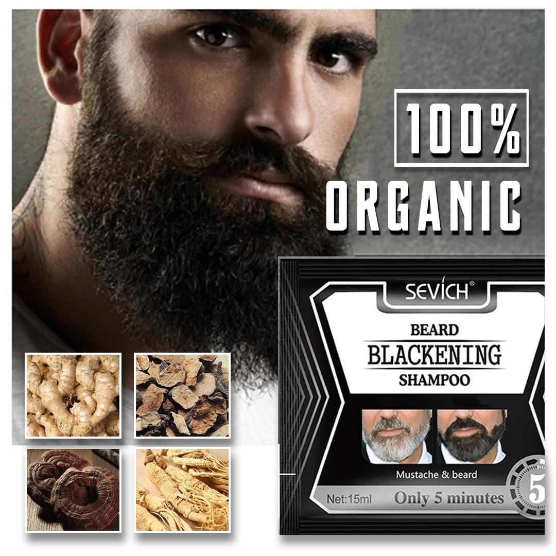 Permanent Beard Herbal Darkening Shampoo (3pcs)